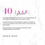 Jubileumkaart champagne en aquarelbloemen  3