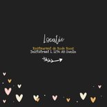 Jubileumkaart hip met hartjes, confetti en foto 2