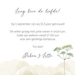 Jubileumkaart huwelijk veldbloemen 3