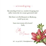 Jubileumkaart met dahlia bloemen 3
