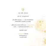 Jubileumkaart met gouden 50 en foto  3