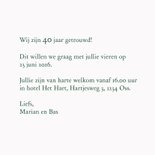 Jubileumkaart Romantische vogels 3