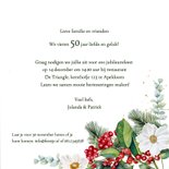 Jubileumkaart roodborstje botanische bloemen en takken 3