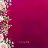 Jubileumkaart rozen bordeaux 2