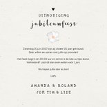 Jubileumkaart stijlvol botanisch met eigen foto's 3