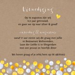 Jubileumkaart uitnodiging champagne kraft 3