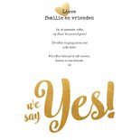 Kalender goud We say yes! - BK 2