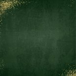 Kerst moderne groene kerstkaart sterren rendier goud glitter 2