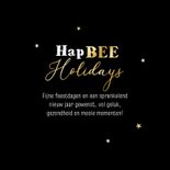 Kerst nieuwjaarskaart hapBEE holidays bijtjes dieren 3