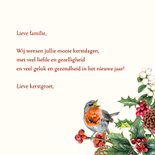 Kerst roodborstjes op takjes 3