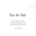 Kerst save the date kaart met waterverf dennenbomen 3