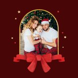 Kerst verhuiskaart nieuw huis fotocollage sterren goud 2