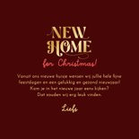 Kerst verhuiskaart nieuw huis fotocollage sterren goud 3