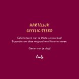 Kerst verjaardagskaart gnome kabouter vrouw  3