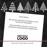 Kerstbomen logo krijtbord zakelijke kerstkaart 3