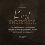 Kerstborrel uitnodiging met marmer kerstballen 3