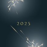 Kerstkaart 2024-2025, met sterretjes-vuurwerk 2