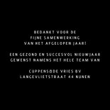 Kerstkaart 2026 bedankjes goud 3