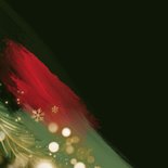 Kerstkaart 2026 jaartal goud verf rood groen lichtjes foto 2