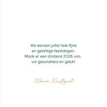 Kerstkaart 2027 kerstballen hond 3