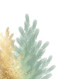 Kerstkaart bedankt kerstbomen krijt 2