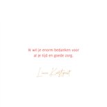Kerstkaart Bedankt kleurrijk hart op goud 3