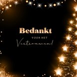 Kerstkaart bedrijf eigen logo lichtgevende kerstboom sterren 2