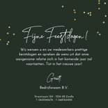 Kerstkaart botanisch bloemen snoeischaar sterretjes in goud 3