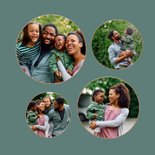  Kerstkaart botanische natuur met foto in kerstbal 2