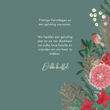  Kerstkaart botanische natuur met foto in kerstbal 3