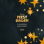 Kerstkaart CliniClowns fijne feestdagen met sterren 3