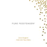 Originele kerstkaart confetti goud wit 3