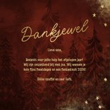  Kerstkaart dankjewel met kerstbomen en sterren 3