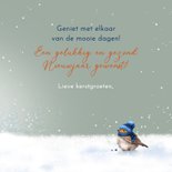 Kerstkaart eekhoorn en roodborst 3