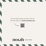 Kerstkaart 'een kerstknuffel voor jou' van Norah 2
