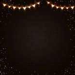 Kerstkaart eigen foto knuffel lichtgevende hartjes pinguïn Achterkant