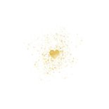 Kerstkaart Fijne Feestdagen gouden hart liefdevol Achterkant
