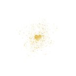 Kerstkaart Fijne Feestdagen gouden hart liefdevol Achterkant