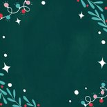 Kerstkaart fijne kerst handlettering Achterkant