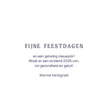 Kerstkaart fijne kerstdagen sneeuw 3