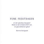 Kerstkaart fijne kerstdagen sneeuw 3