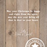 Kerstkaart foto houtlook stempels 3