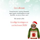 Kerstkaart foute kersttrui en foto's Vrienden GHZ 3