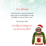 Kerstkaart foute kersttrui en foto's Vrienden GHZ 3