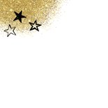 Kerstkaart glitter typografie 2