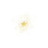 Kerstkaart gouden ster stijlvol Merry Christmas Achterkant