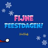 kerstkaart grappige duif met kerstmuts 3