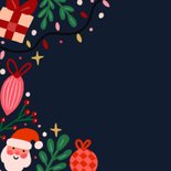 Kerstkaart Grappige kerst figuurtjes 2