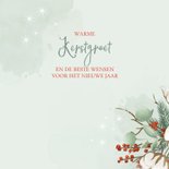 Kerstkaart groendecoratie met eigen foto 3