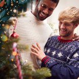 Kerstkaart grote foto met hartjes, takjes en besjes kader 2